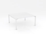 Axis Stretch Double Sided Desk White White Powdercoat