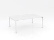 Axis Stretch Double Sided Desk 1800mmX600mm White White Powdercoat