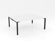 Axis Stretch Double Sided Desk White Black Powdercoat