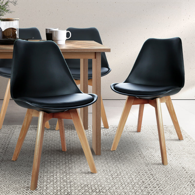 Artiss Set of 4 Padded Dining Chair