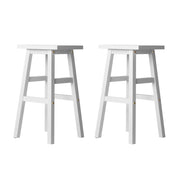 Artiss Set of 2 Wooden Backless Bar Stools
