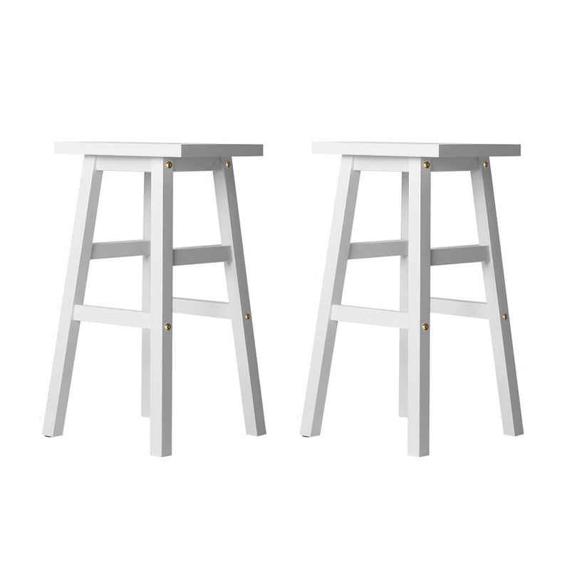 Artiss Set of 2 Wooden Backless Bar Stools
