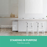 Artiss Set of 2 Wooden Backless Bar Stools