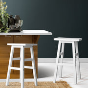 Artiss Set of 2 Wooden Backless Bar Stools
