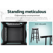 Artiss Set of 2 Beech Wood Backless Bar Stools