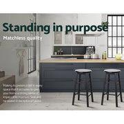 Artiss Set of 2 Beech Wood Backless Bar Stools