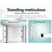 Artiss Set of 2 Beech Wood Backless Bar Stools