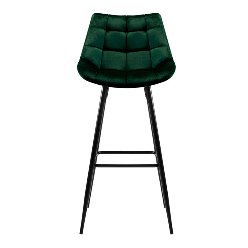 Artiss Kitchen Bar Stools Velvet Bar Stool Counter Chairs Metal Barstools