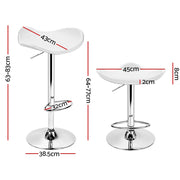 Artiss Set of 4 Swivel Bar Stools