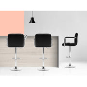 Artiss 4x Bar Stools Kitchen Swivel Bar Stool Leather Gas Lift Chairs