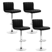 Artiss Set of Pu Leather Bar Stools Kitchen Chair Bar Stool Gas Lift Swivel