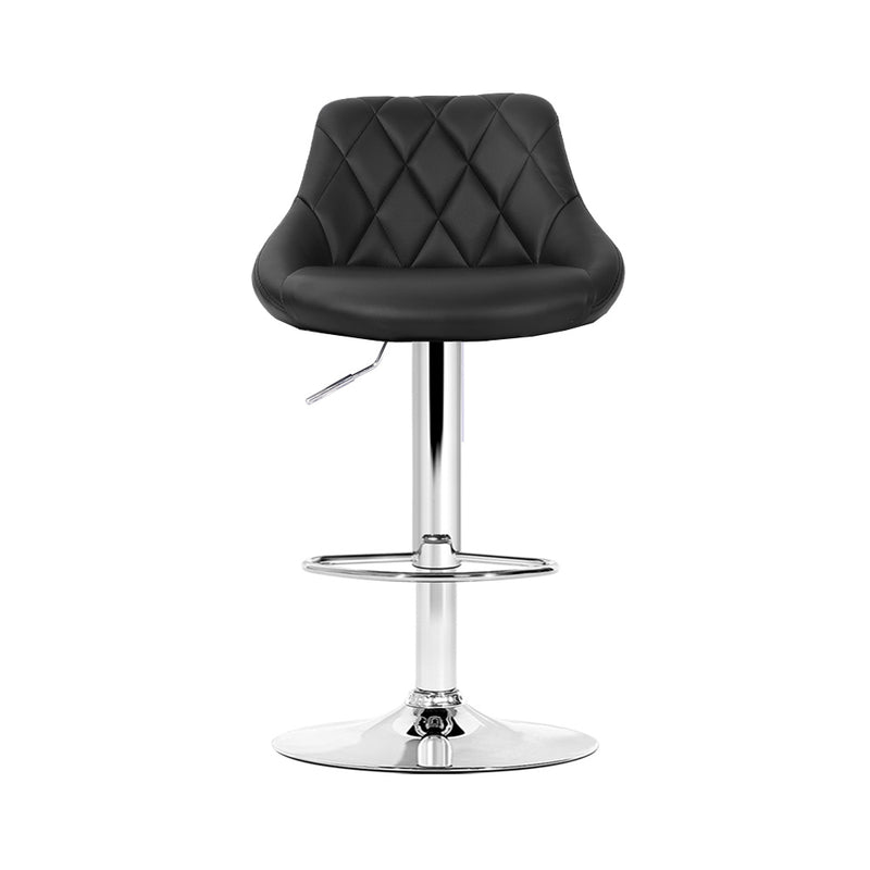 Artiss Set of 4 Bar Stools PU Leather Diamond Style