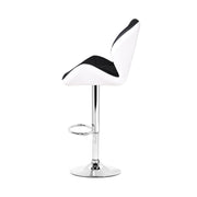 Artiss 2x Kitchen Bar Stools Swivel Bar Stool Chairs Leather Gas Lift Black