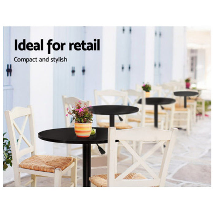 Artiss Adjustable Bar Table Gas Lift Wood Metal