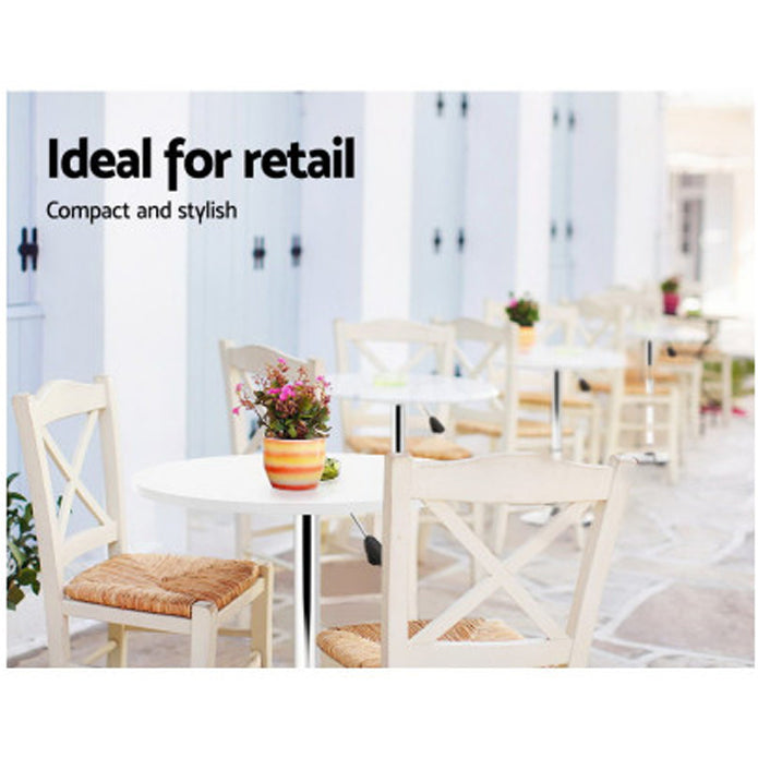 Artiss Adjustable Bar Table Gas Lift Wood Metal