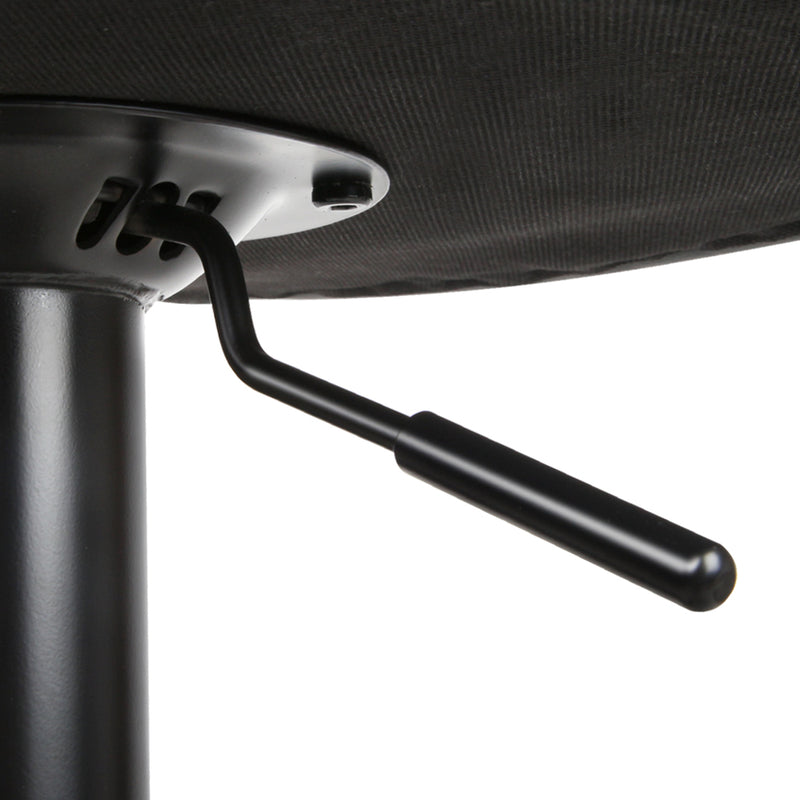 Artiss Set of 2 Pu Leather Gas Lift Bar Stools - Black