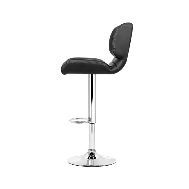 Artiss 4x Bar Stools Pu Leather Chrome Kitchen Bar Stool Chairs Gas Lift