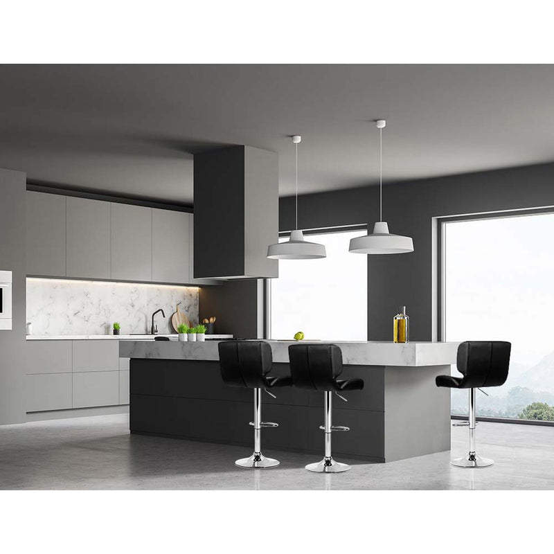 Artiss 4x Bar Stools Pu Leather Chrome Kitchen Bar Stool Chairs Gas Lift