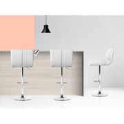 Artiss 4x Bar Stools Pu Leather Chrome Kitchen Bar Stool Chairs Gas Lift