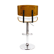 Artiss Wooden Gas Lift Bar Stools - White