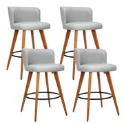 Artiss 4x Wooden Bar Stools Modern Bar Stool Kitchen Dining Chairs Cafe