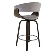 Artiss Set of 2 Bar Stools Wooden Bar Stool Swivel Kitchen Dining Chairs Pu Leather Black