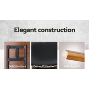 Artiss Set of 4 Wooden Bar Stools Kitchen Bar Stool Dining Chair Cafe Wood Black