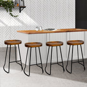 Artiss 4x Vintage Tractor Bar Stools Retro Bar Stool Industrial Chairs 65cm