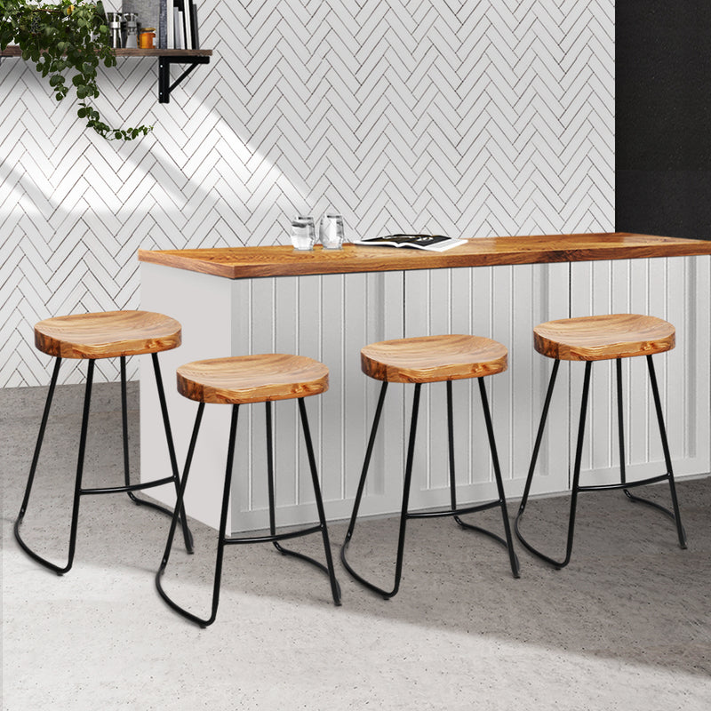 Artiss 4x Vintage Tractor Bar Stools Retro Bar Stool Industrial Chairs 65cm