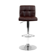 Artiss Set of 2 Gas Lift Bar Stools Swivel Chairs Pu Leather Chrome