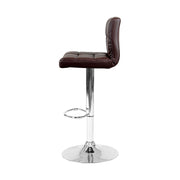 Artiss Set of 2 Gas Lift Bar Stools Swivel Chairs Pu Leather Chrome