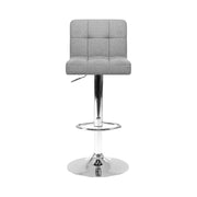 Artiss Set of 2 Gas Lift Bar Stools Swivel Chairs Pu Leather Chrome
