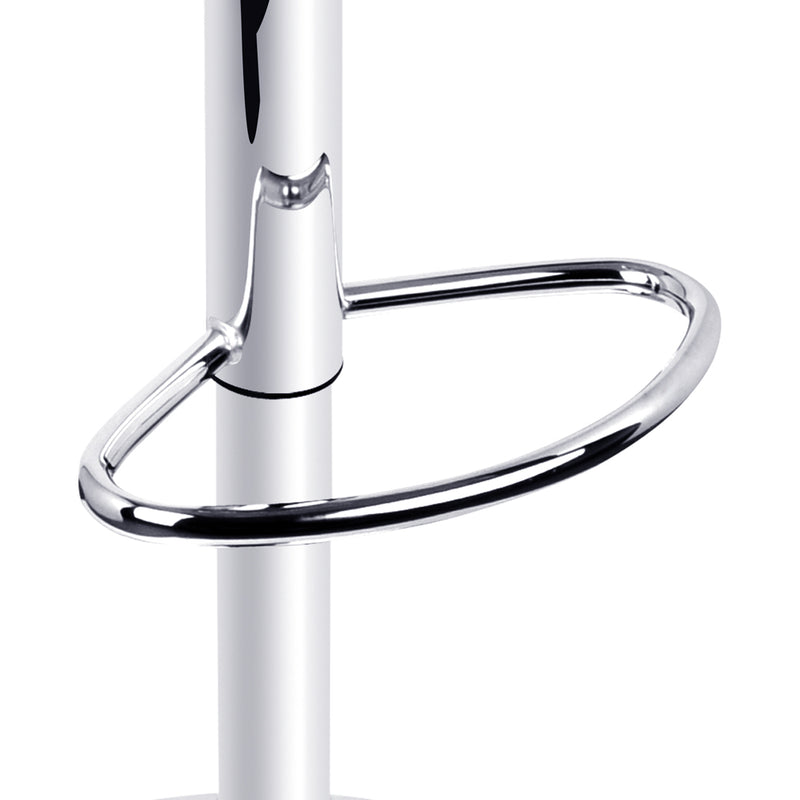 Artiss Set of 2 Gas Lift Bar Stools Swivel Chairs Pu Leather Chrome