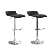 Artiss Set of 2 Pu Leather Bar Stools Black