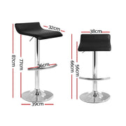 Artiss Set of 2 Pu Leather Bar Stools