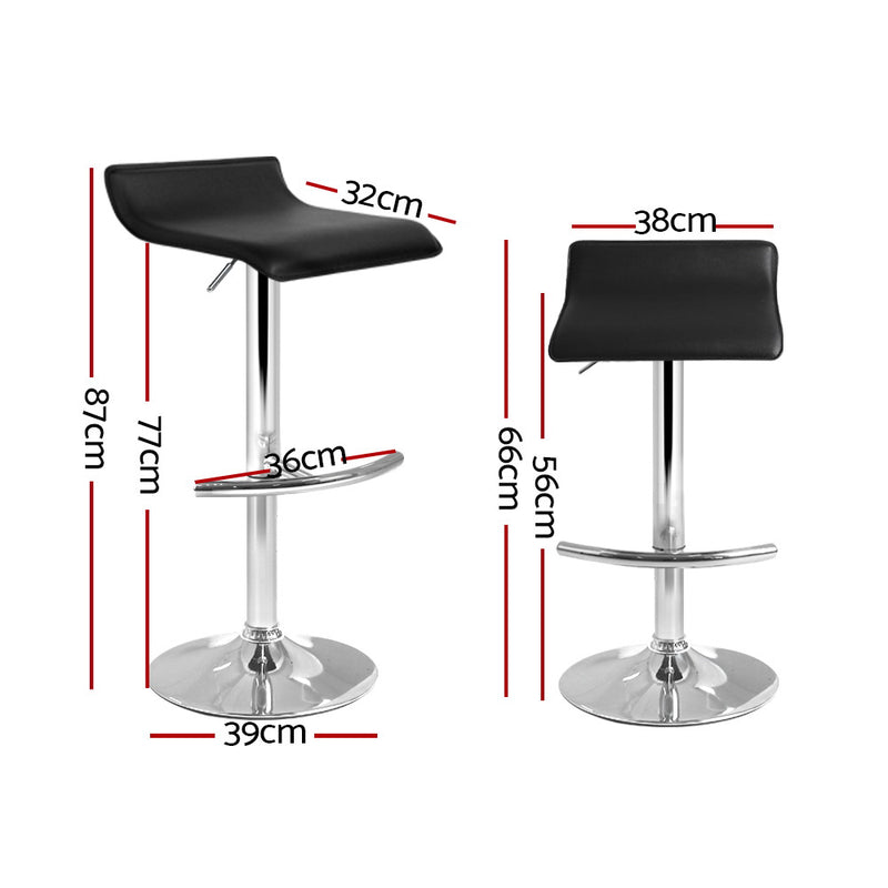 Artiss Set of 2 Pu Leather Bar Stools