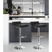 Artiss Set of 2 Pu Leather Bar Stools