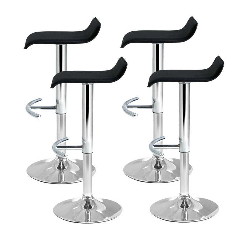 Artiss Set of 4 Bar Stools Sena Kitchen Swivel Bar Stool Pu Leather Chairs Gas Lift