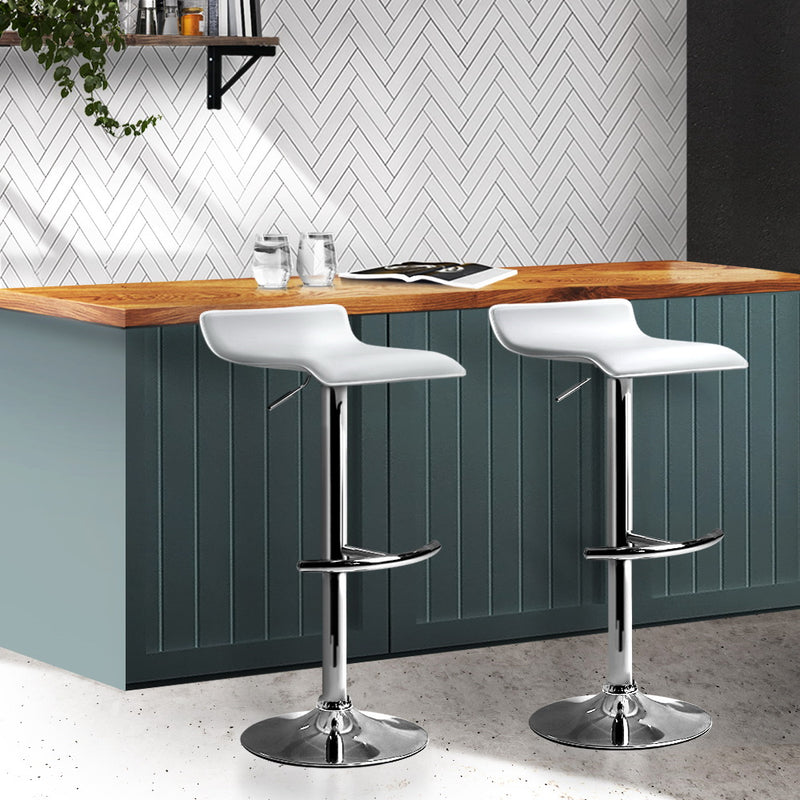 Artiss Set of 2 Pu Leather Bar Stools