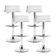 Artiss Set of 4 Bar Stools Sena Kitchen Swivel Bar Stool Pu Leather Chairs Gas Lift
