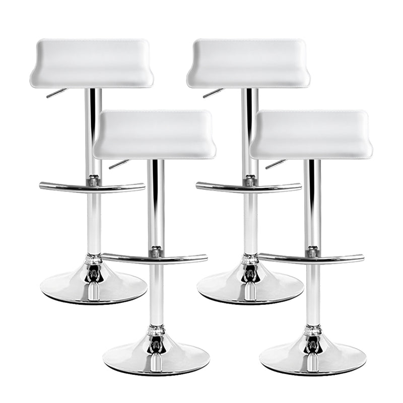 Artiss Set of 4 Bar Stools Sena Kitchen Swivel Bar Stool Pu Leather Chairs Gas Lift
