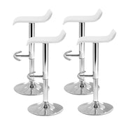 Artiss Set of 4 Bar Stools Sena Kitchen Swivel Bar Stool Pu Leather Chairs Gas Lift