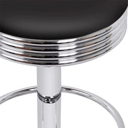 Artiss Set of 4 Pu Leather Bar Stools Kitchen Bar Stool Dining Chair Black Anton Swivel