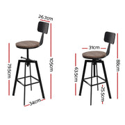 Artiss 2x Vintage Bar Stools