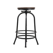 Artiss Set of 2 Kitchen Bar Stools Vintage Bar Stool Retro Rustic Industrial Chairs