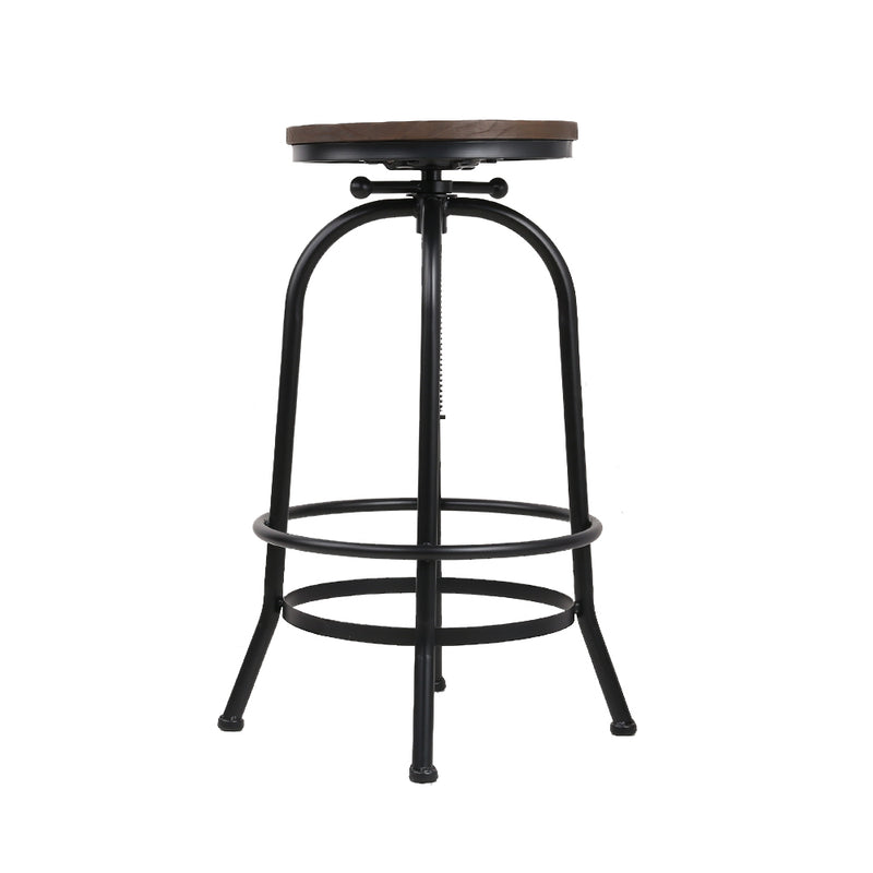 Artiss Set of 2 Kitchen Bar Stools Vintage Bar Stool Retro Rustic Industrial Chairs
