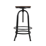 Artiss Set of 2 Kitchen Bar Stools Vintage Bar Stool Retro Rustic Industrial Chairs