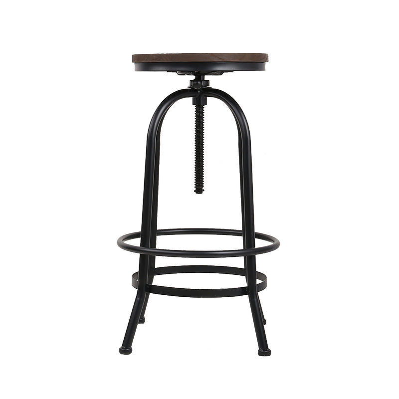 Artiss Set of 2 Kitchen Bar Stools Vintage Bar Stool Retro Rustic Industrial Chairs