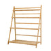 wooden ladder shelf