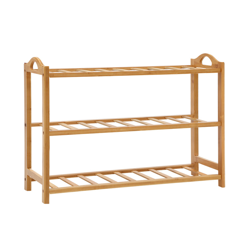 Artiss Tiers Bamboo Shoe Rack Storage Organiser Wooden Shelf Stand Shelves